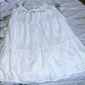 Old Navy White Ruffled Cami